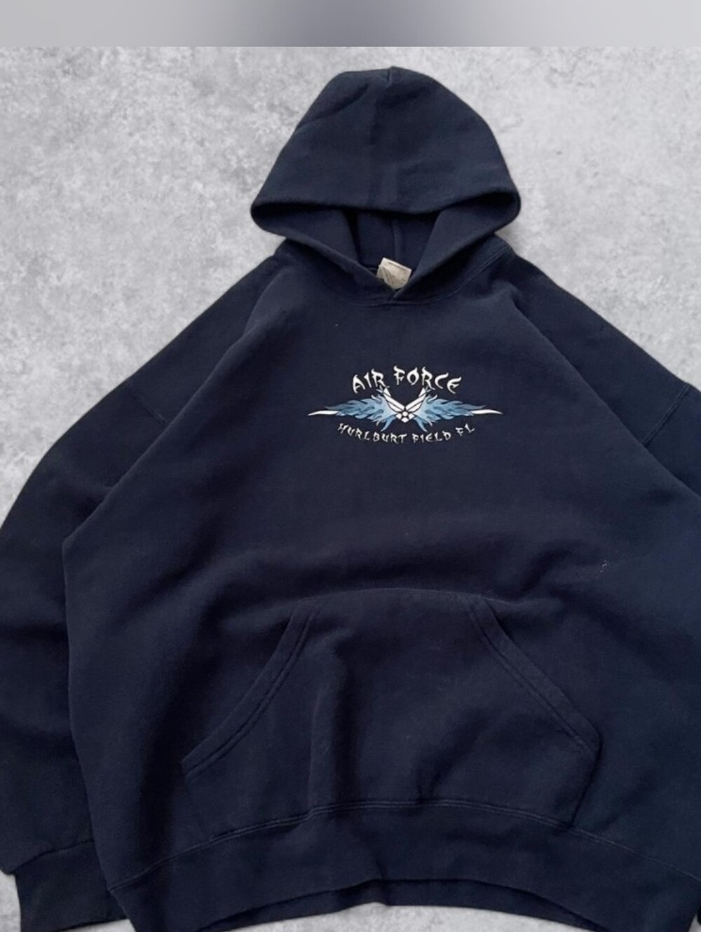 Air Force Hurlburt Field FL Black Hoodie Sweatshirt